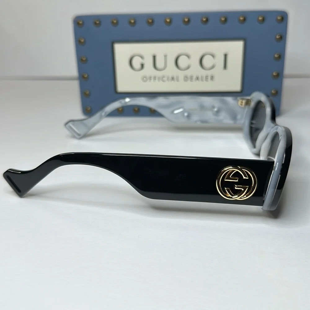 New Authentic- GUCCI EYEWEAR GG0517S SUNGLASSES BLACK & GREY